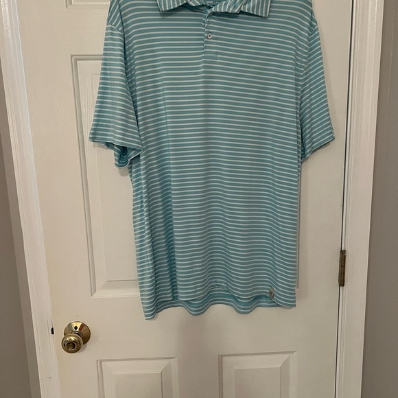 Rorie Whelan Other - Rorie Whelan Gf Men's Striped Polo Shirt - Light Blue
